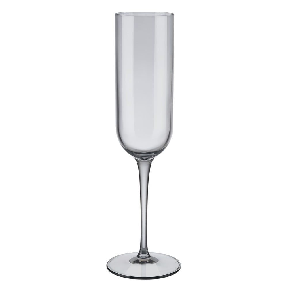Sada 4 šedých sklenic na šampaňské Blomus Mira, 210 ml - Bonami.cz