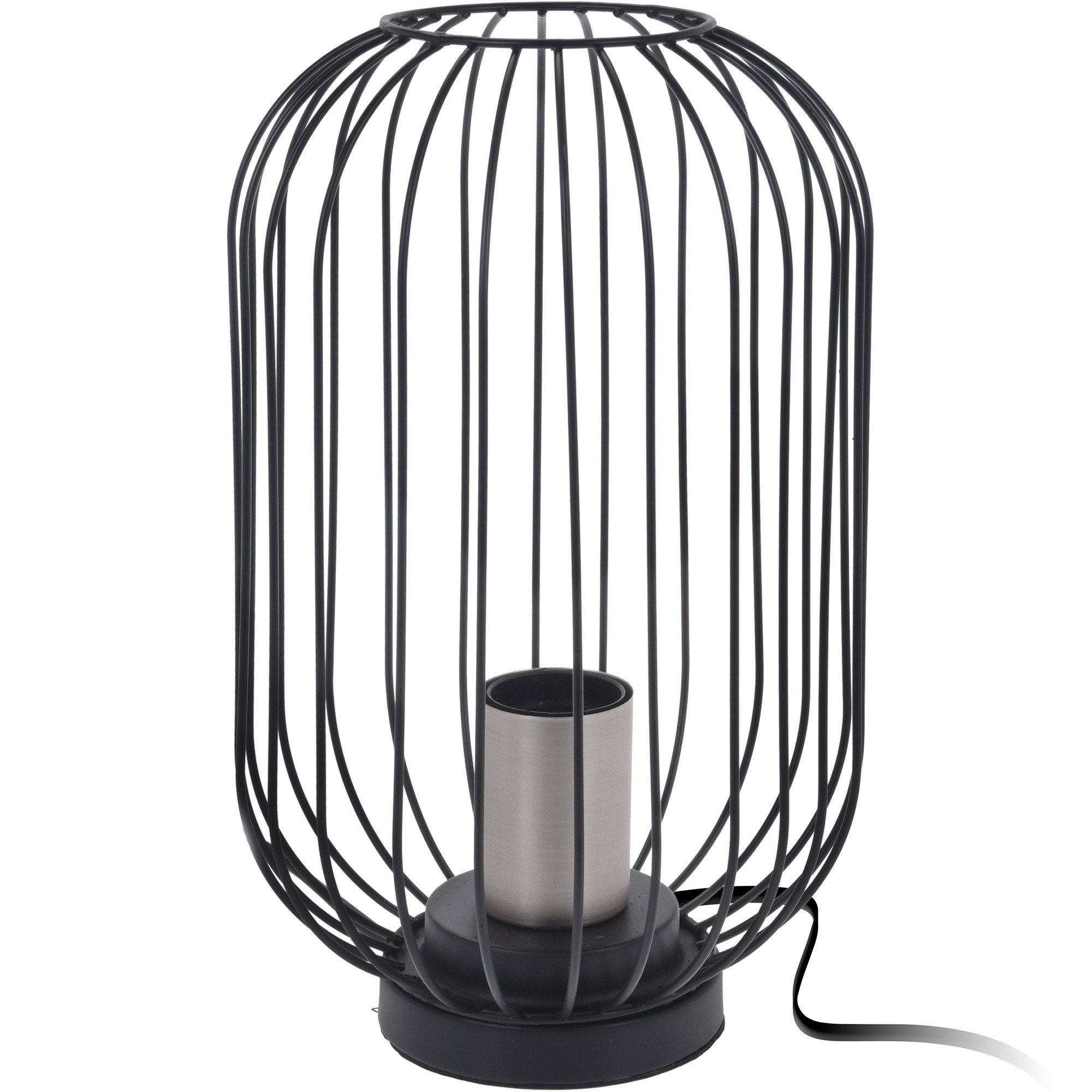 Home Styling Collection Kovová lampa v černé barvě LOFT, 29 cm - EMAKO.CZ s.r.o.