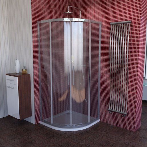 Sprchový kout čtvrtkruh 90x90 cm Polysan Lucis DL2615 - Siko - koupelny - kuchyně