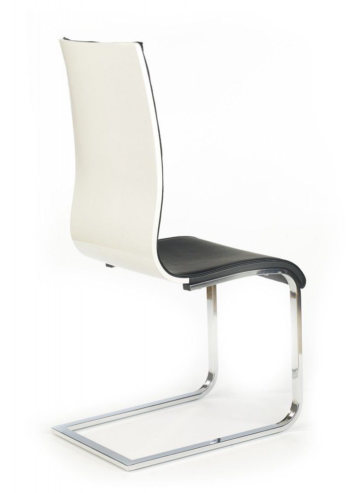 Jídelní židle K104 Halmar Černá / bílá - DEKORHOME.CZ