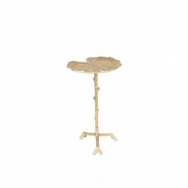 White Label Zlatý jednoduchý kovový odkládací stolek WLL Lily 30 cm