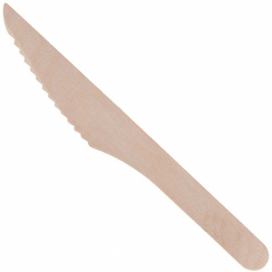 EH Excellent Houseware Jednorázové dřevěné nože sada 20 kusů Ideální jako příbory BBQ nebo piknikové příbory