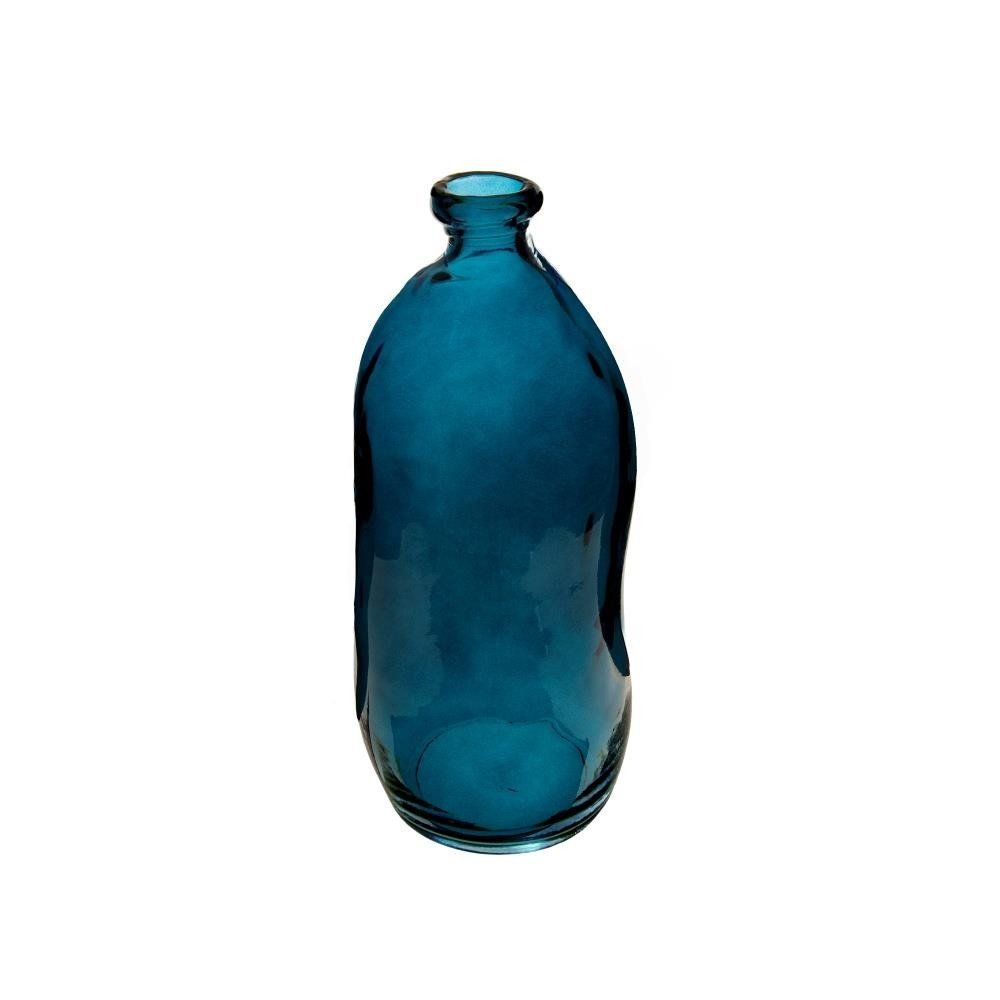 Atmosphera Váza z recyklovaného skla, 35 cm, tyrkysová - EMAKO.CZ s.r.o.