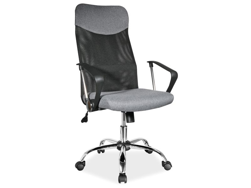 Židle kancelářská Q025 šedý materiál - Nabytek-Bogart.cz