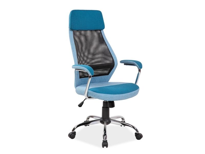 Židle kancelářská Q336 Modrý - Nabytek-Bogart.cz