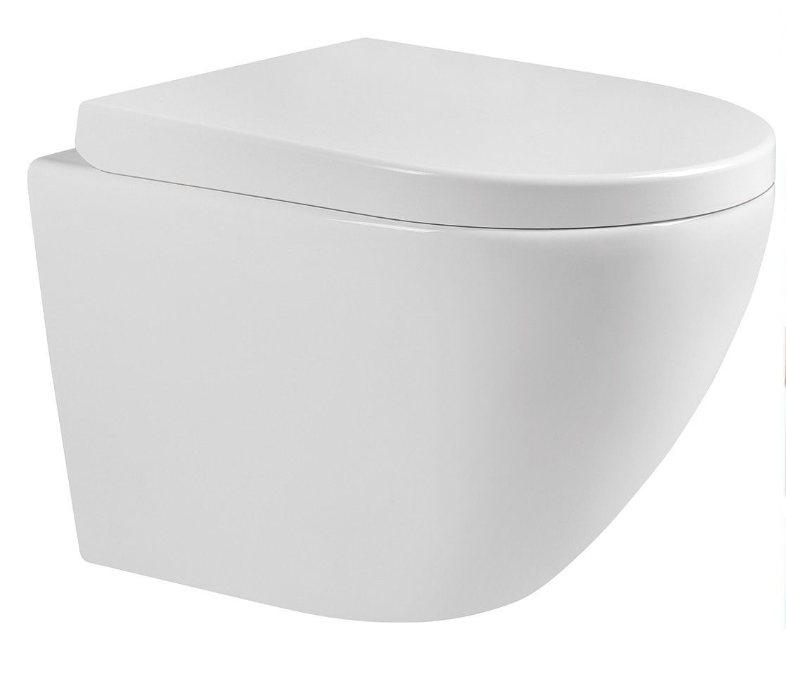 MEXEN - Lena Závěsná WC mísa včetně sedátka s slow-tvrdý, bílá 30298000 - Hezká koupelna s.r.o.