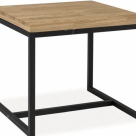 Konferenční stolek LORAS C LITY DUB/Černý 60X60