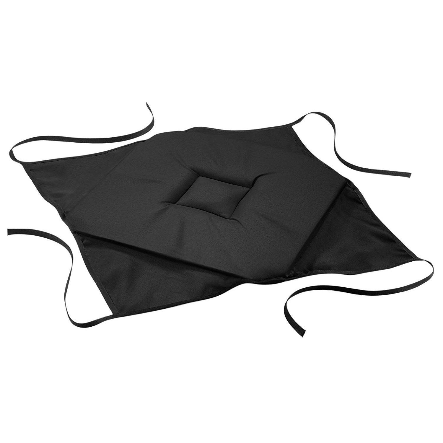 Douceur d\'intérieur Polštář na židli v černé barvě z polyestru Essentiel, 36x36 cm - EMAKO.CZ s.r.o.