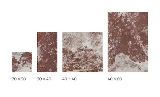 Dlažba Cir Molo Audace rosso d´amante 20x20,20x40,40x40,40x60 cm mat 10685471 (bal.0,723 m2) - Siko - koupelny - kuchyně