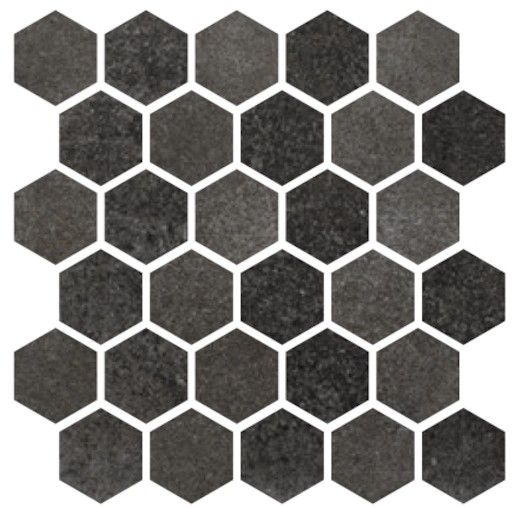 Mozaika Cir Materia Prima black storm hexagon 27x27 cm lesk 1069909, 1ks - Siko - koupelny - kuchyně