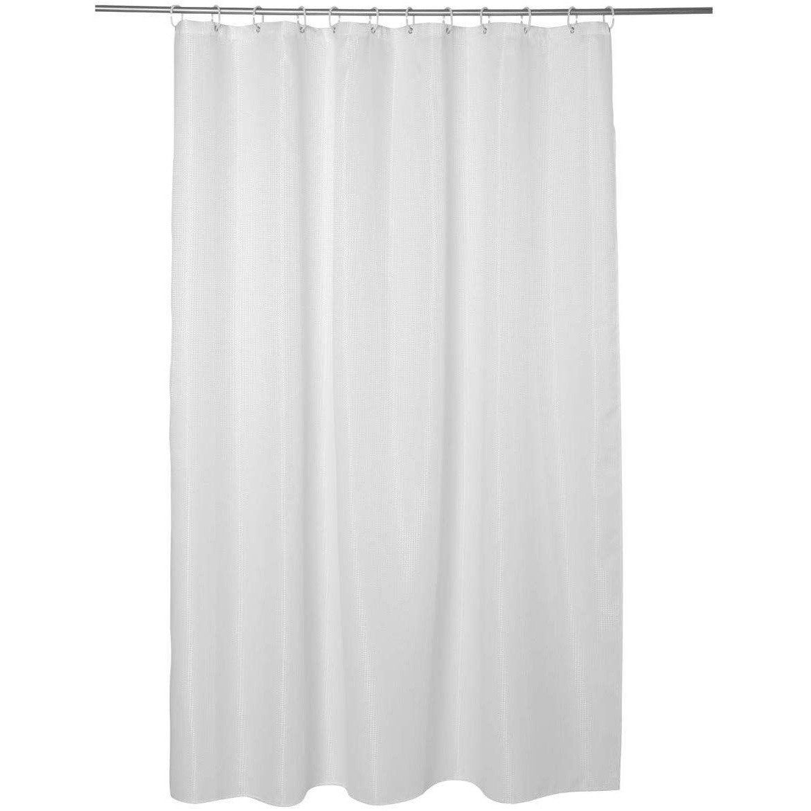 5five Simply Smart Bílý sprchový závěs z polyestru ABELIE, 180x200 cm - EMAKO.CZ s.r.o.