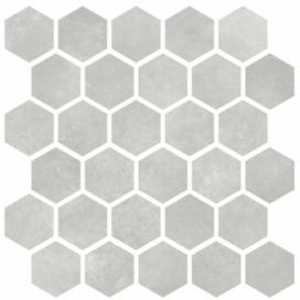 Mozaika Cir Materia Prima grey vetiver hexagon 27x27 cm lesk 1069911, 1ks