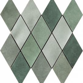 Mozaika Cir Materia Prima mix green rombo 25x25 cm lesk 1069906, 1ks