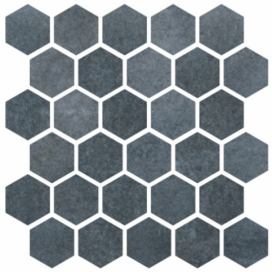 Mozaika Cir Materia Prima navy sea hexagon 27x27 cm lesk 1069915, 1ks