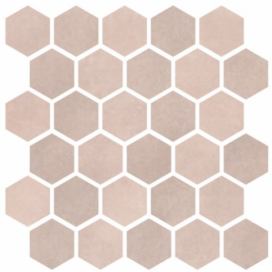 Mozaika Cir Materia Prima pink velvet hexagon 27x27 cm lesk 1069917, 1ks