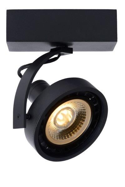 Lucide 22968/12/30 LED stropní bodové svítidlo Dorian 1x12W | GU10 | 820lm | 2200K - stmívatelné, černé - Dekolamp s.r.o.