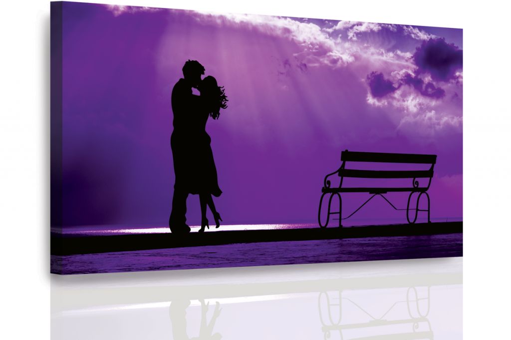 Obraz fialová romantika Velikost (šířka x výška): 90x60 cm - S-obrazy.cz