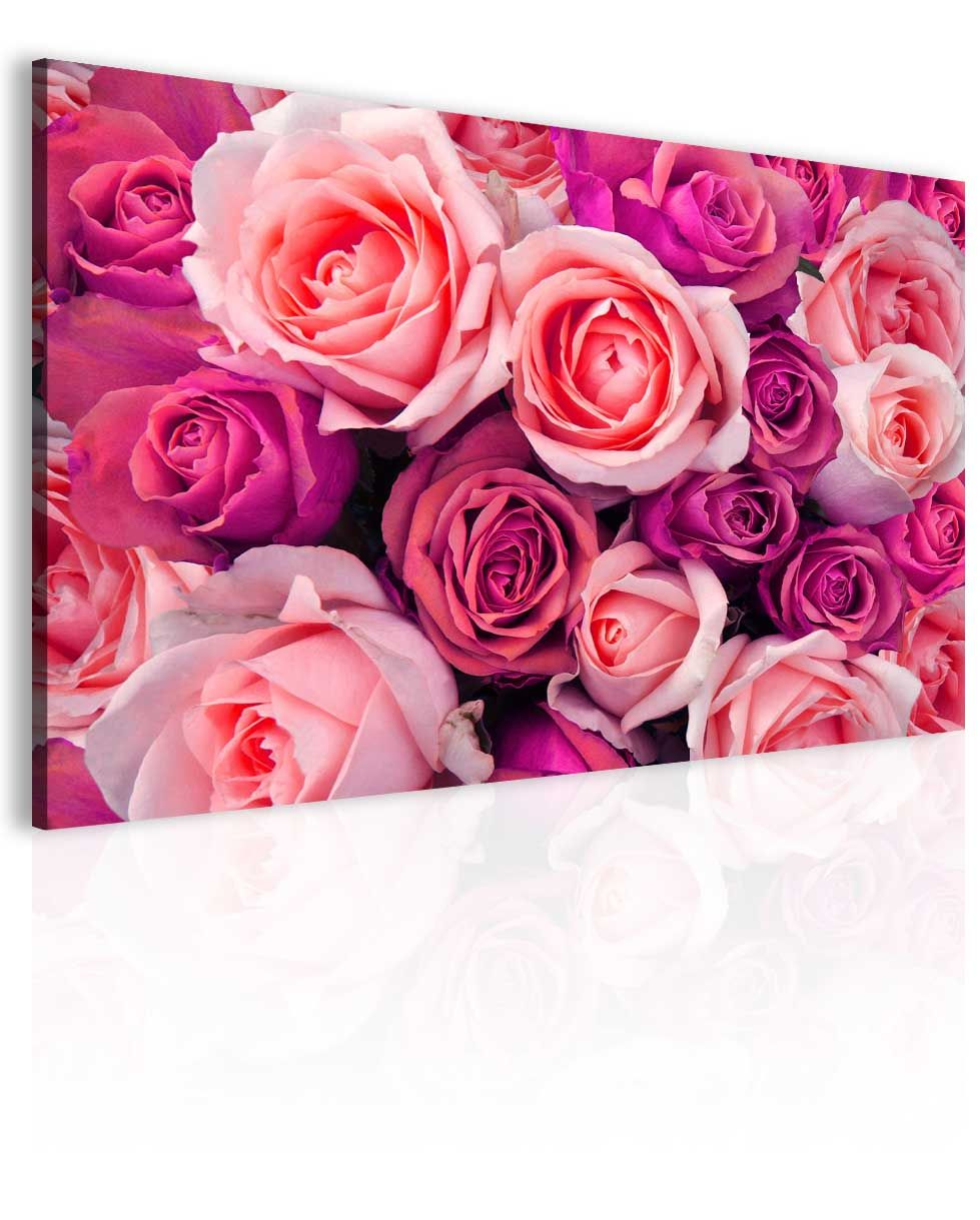 Obraz květy růží Velikost (šířka x výška): 90x60 cm - S-obrazy.cz