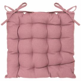 Atmosphera Růžový polštář na židli z plastu, 38x38 cm