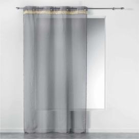 Douceur d\'intérieur Rybíz připravený na očkách FRANGY, 140 x 240 cm, šedá