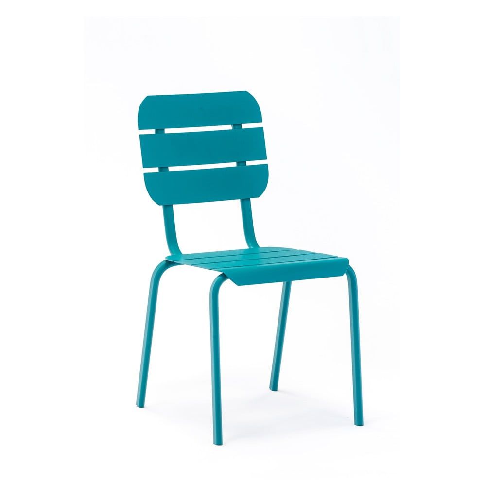 Modré kovové zahradní židle v sadě 4 ks Alicante – Ezeis - Bonami.cz