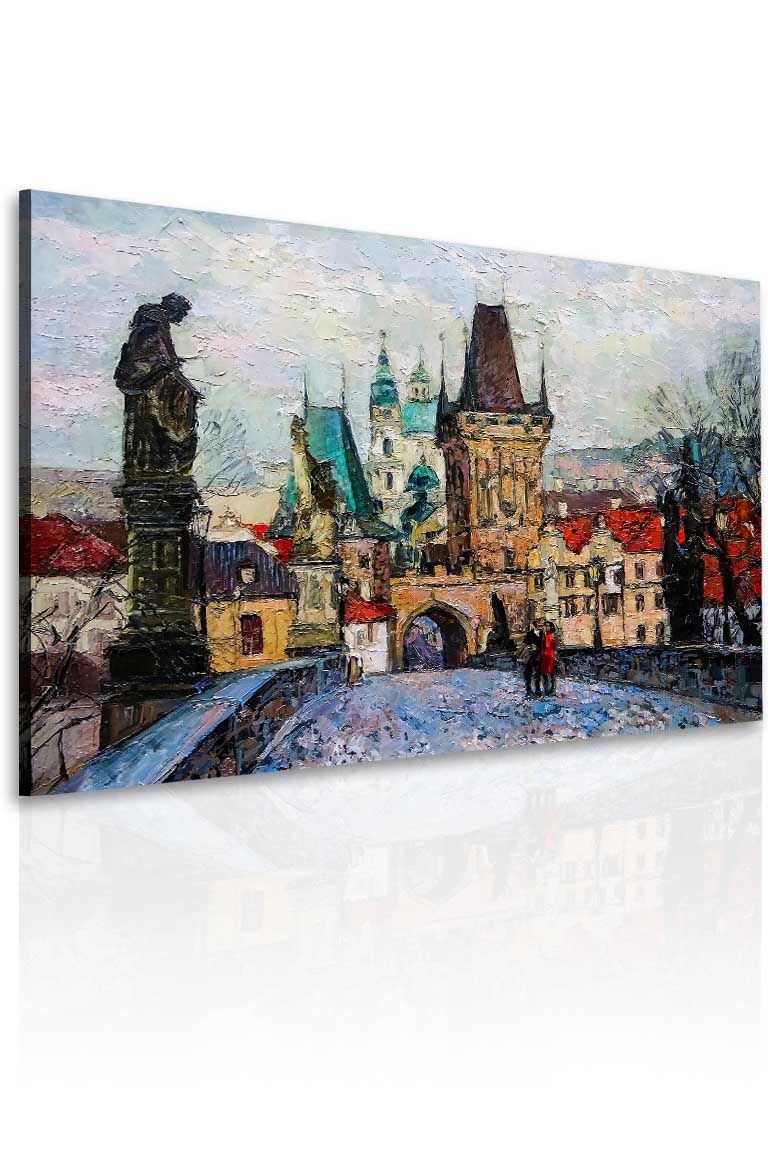 Reprodukce Praha Karlův most Velikost (šířka x výška): 60x40 cm - S-obrazy.cz