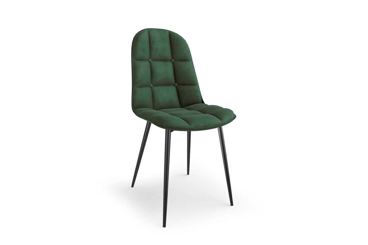 moderní židle čalouněné K417 tmavý Zelený velvet - Nabytek-Bogart.cz