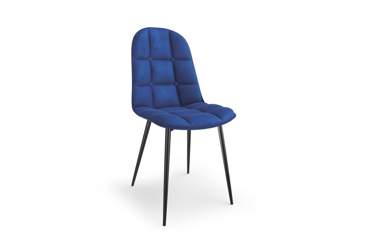 moderní židle čalouněné K417 tmavě modrý velvet - Nabytek-Bogart.cz