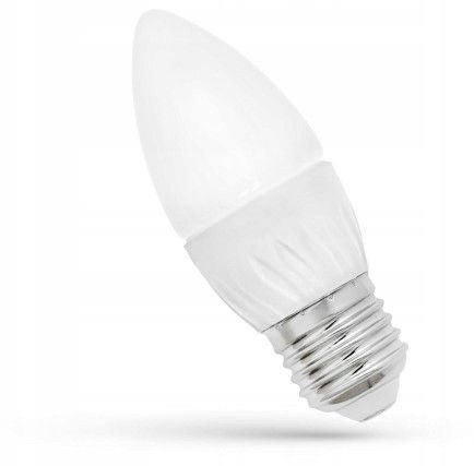 Spectrum LED LED žárovka svíčka E-27 230V 6W studená bílá - Houseland.cz