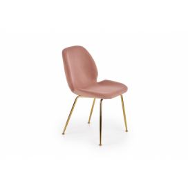 Židle K381 Růžová / Žlutá