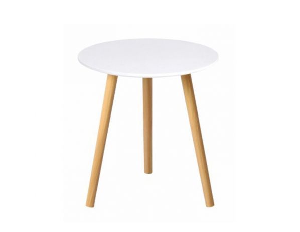 Příruční stolek Menaje, bílá - FORLIVING