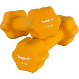 MOVIT Set 2 činek s neoprenovým potahem 1,5 kg - oranžový