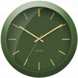 Time for home Zeleno-zlaté nástěnné hodiny Belene Ø 40 cm