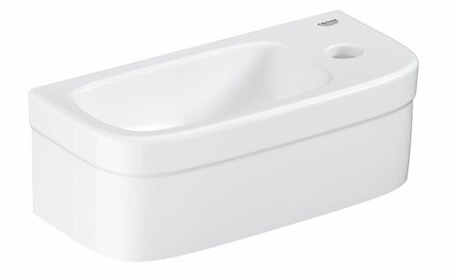 Umývátko Grohe Euro Ceramic 37x18 cm alpská bílá otvor pro baterii vpravo 39327000 - Siko - koupelny - kuchyně