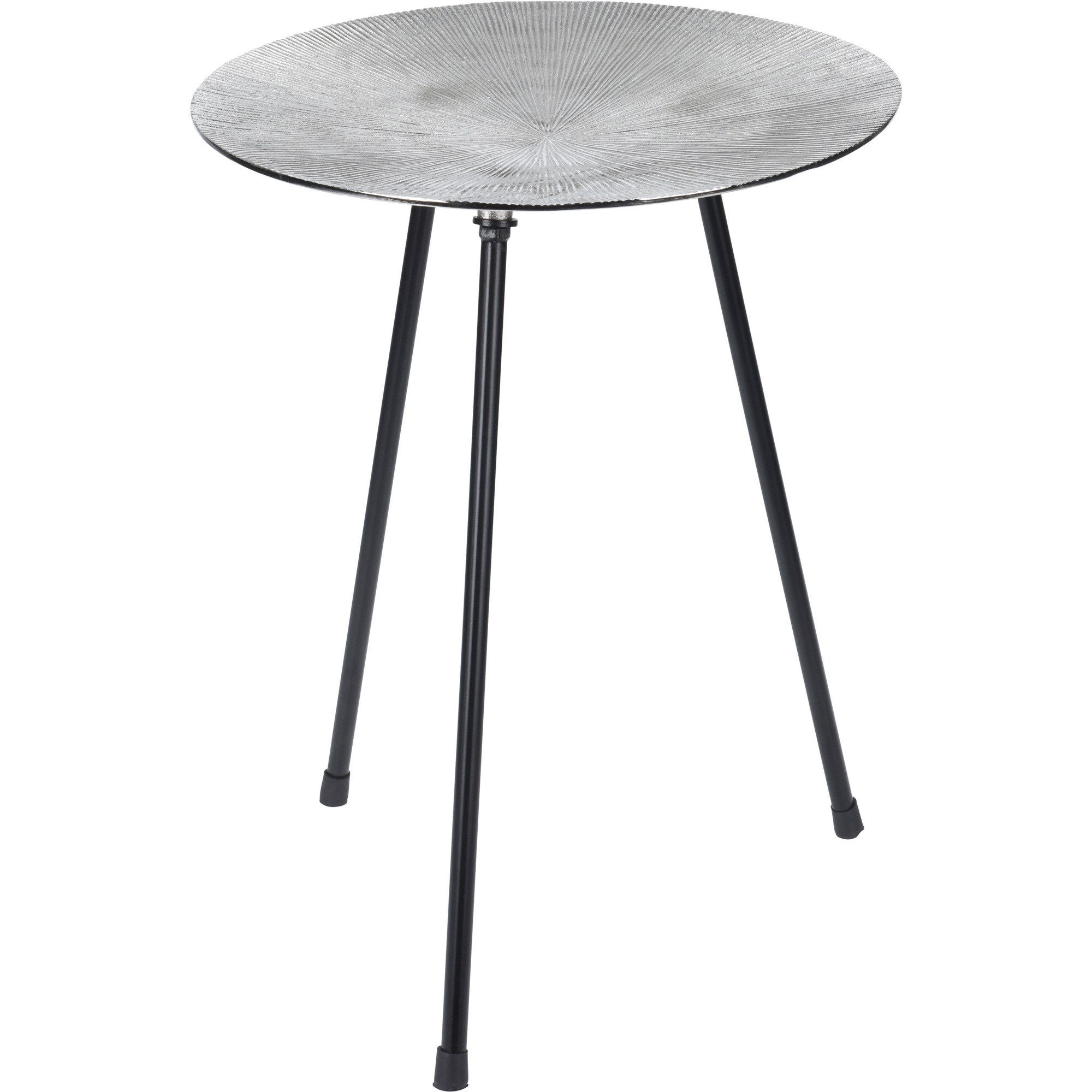 Home Styling Collection Kulatý konferenční stolek Tringon, barva stříbrná - EMAKO.CZ s.r.o.