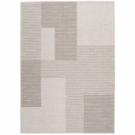 Béžový venkovní koberec Universal Cork Squares, 155 x 230 cm