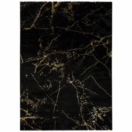 Černý koberec Universal Gold Marble, 60 x 120 cm Bonami.cz