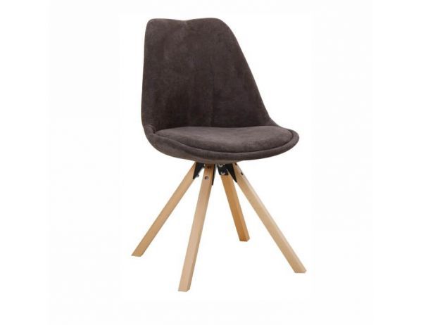 Designová židle SABRA, šedohnědá/buk - FORLIVING