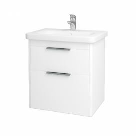 Dřevojas Koupelnová skříňka ENZO SZZ2 65 - M01 Bílá mat / M01 Bílá mat