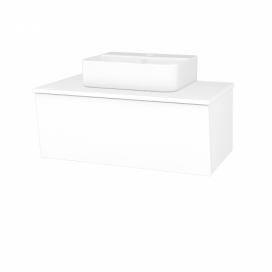 Dřevojas Koupelnová skříňka INVENCE SZZ 80 (umyvadlo Joy 3) - L01 Bílá vysoký lesk / L01 Bílá vysoký lesk