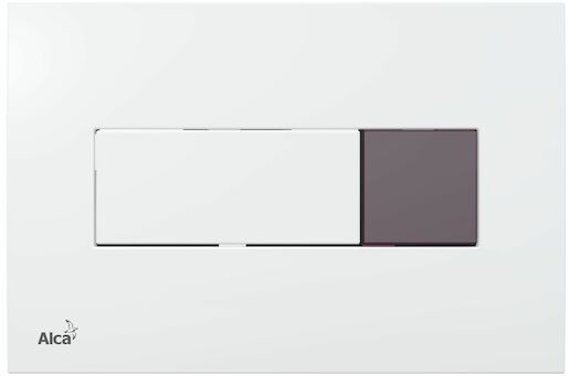 Ovládací tlačítko Alca plast bílá lesk M370S - Siko - koupelny - kuchyně