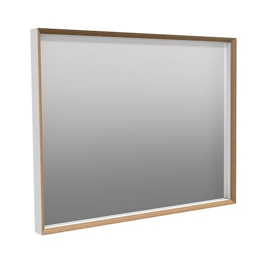 Zrcadlo Naturel Oxo Multi 90x70 cm bílá mat/buk OXOMULTIZRC9070 - Siko - koupelny - kuchyně