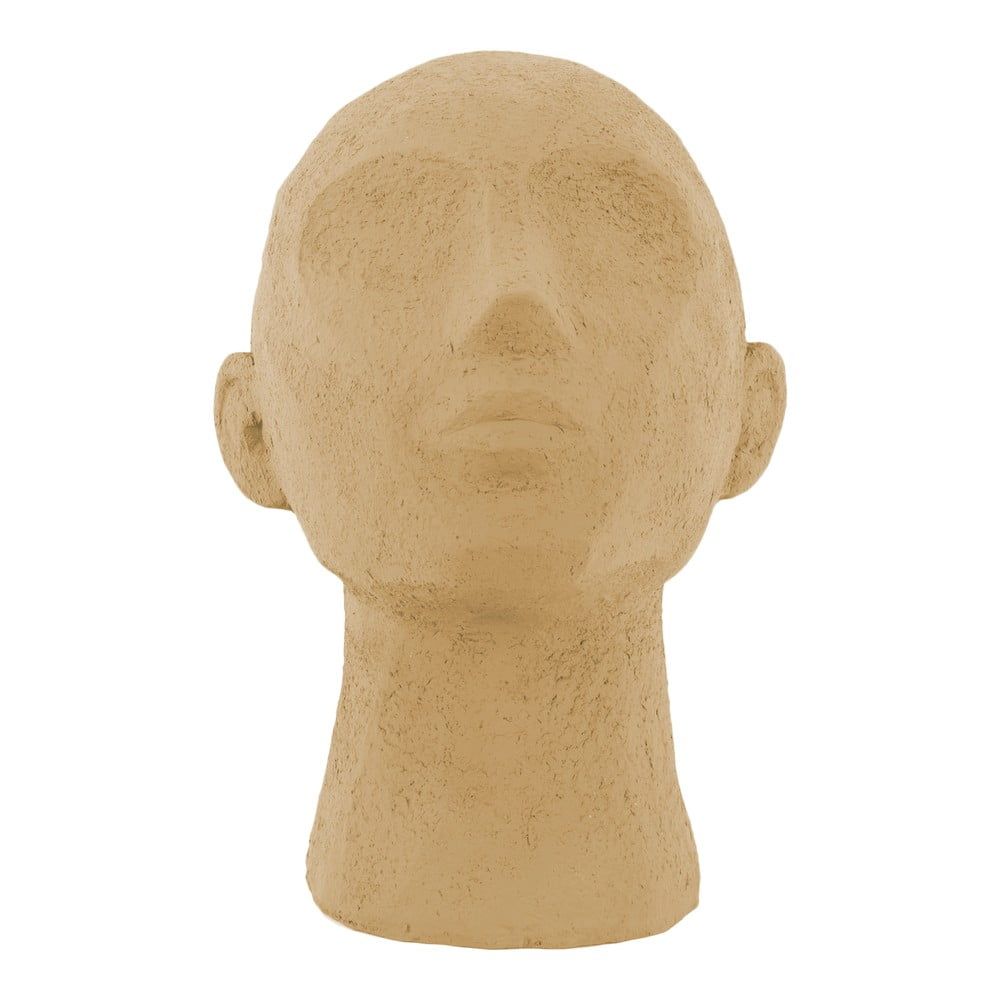 Pískově hnědá dekorativní soška PT LIVING Face Art, výška 22,8 cm - Bonami.cz