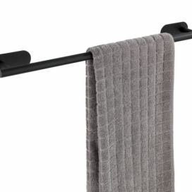 Držák na ručníky, černý, OREA Turbo - Loc, WENKO