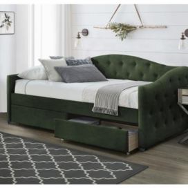 Čalouněná postel ALOHA 90, zelená