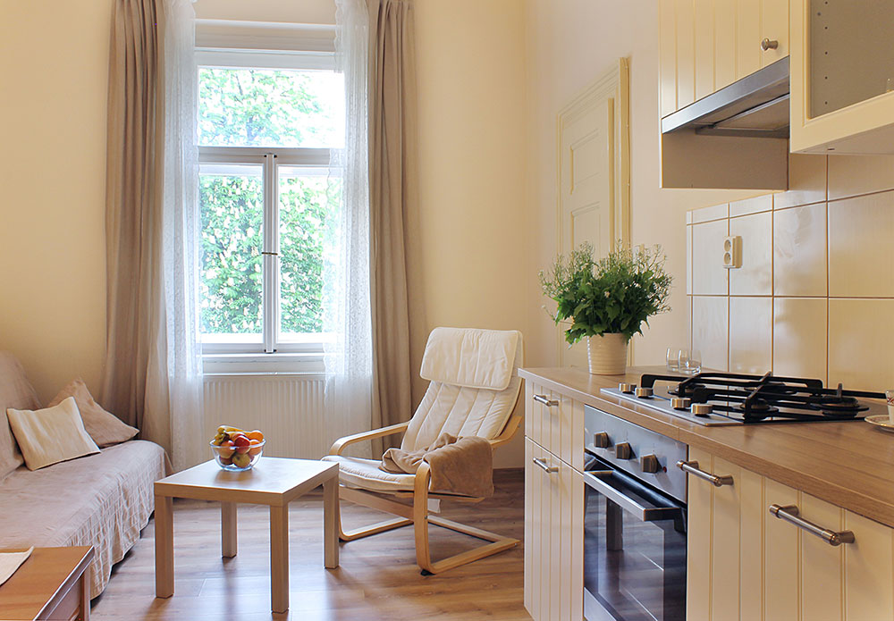 kuchyně a obývací pokoj  - Interium