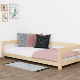 Benlemi Dětská postel STUDY Zvolte barvu: Transparentní vosková lazura matná, Rozměr: 120 x 180 cm
