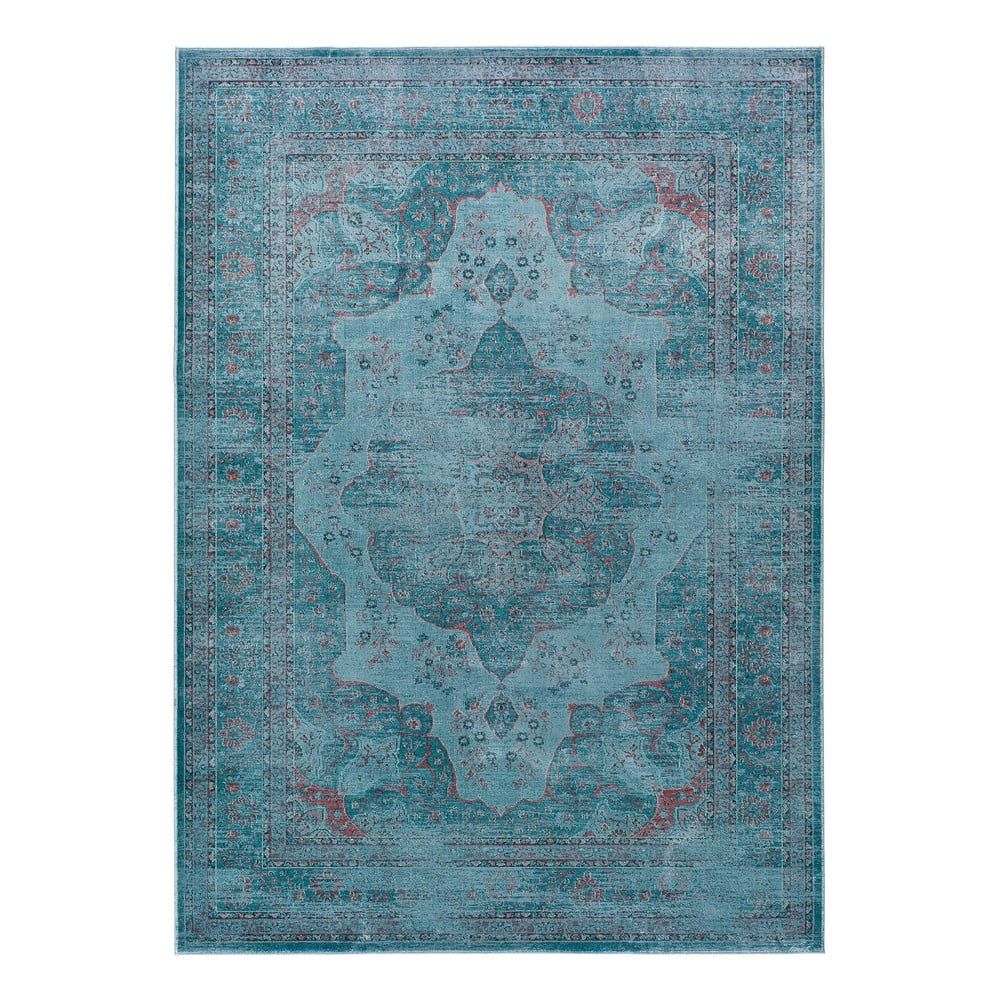 Modrý koberec z viskózy Universal Lara Aqua, 120 x 170 cm - Bonami.cz