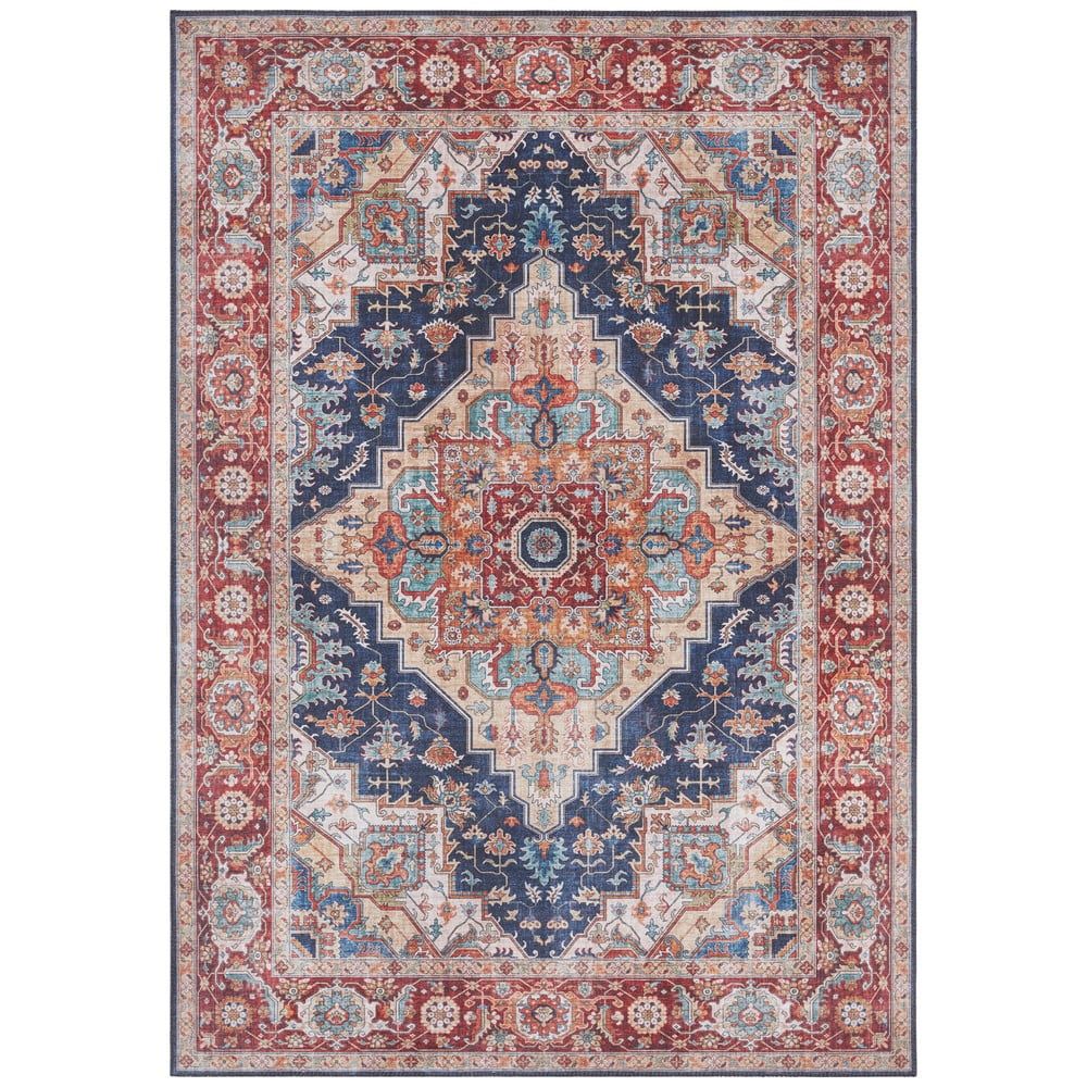 Tmavě modro-červený koberec Nouristan Sylla, 80 x 150 cm - Bonami.cz