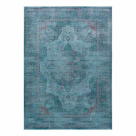 Modrý koberec z viskózy Universal Lara Aqua, 120 x 170 cm Bonami.cz
